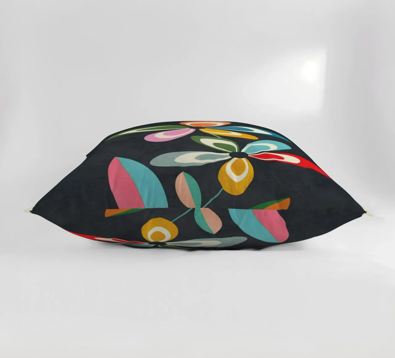 Mid-Century Abstract Flowers 01 cuscino da cityart