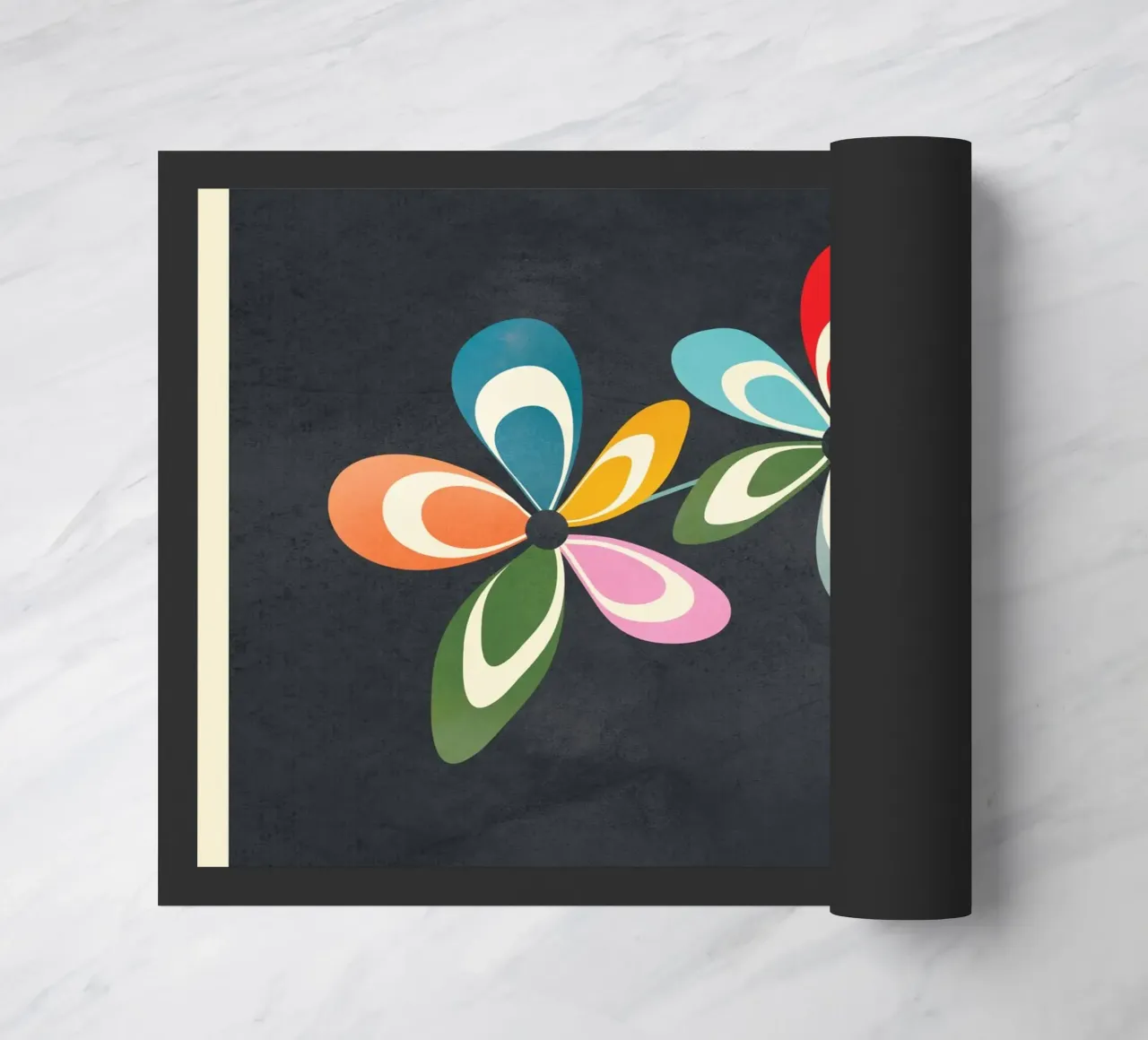 Mid-Century Abstract Flowers 01 zerbino da cityart