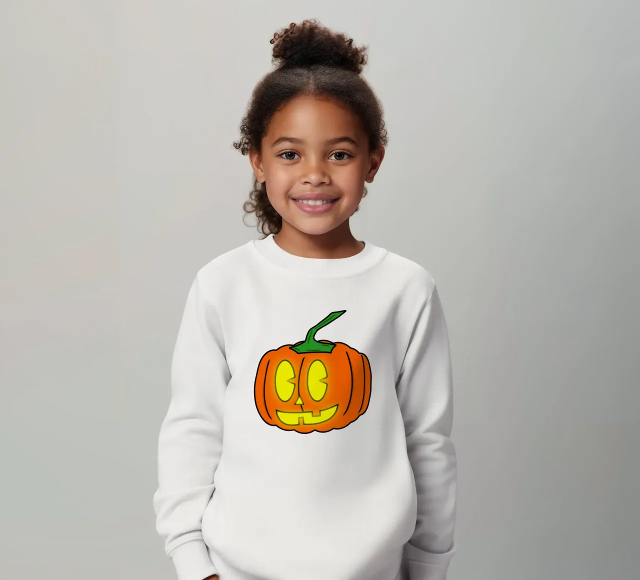 Testa di zucca Divertente cartone animato retrò di Halloween felpa bambino da sillyindustries