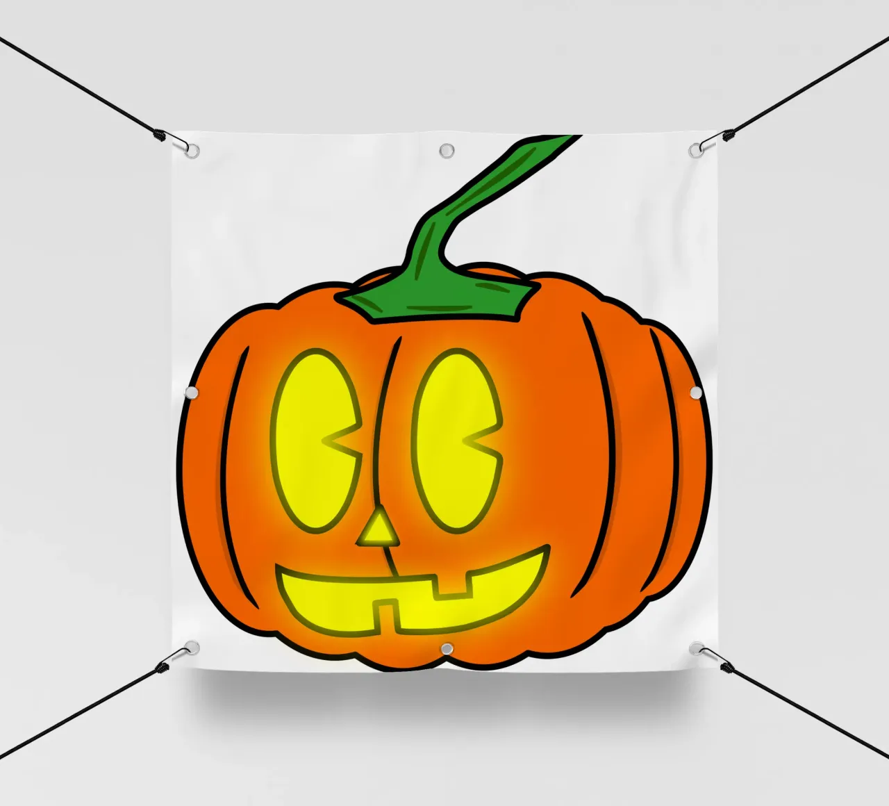 Pumpkin Head Funny Halloween Retro Cartoon pvc cover by sillyindustries