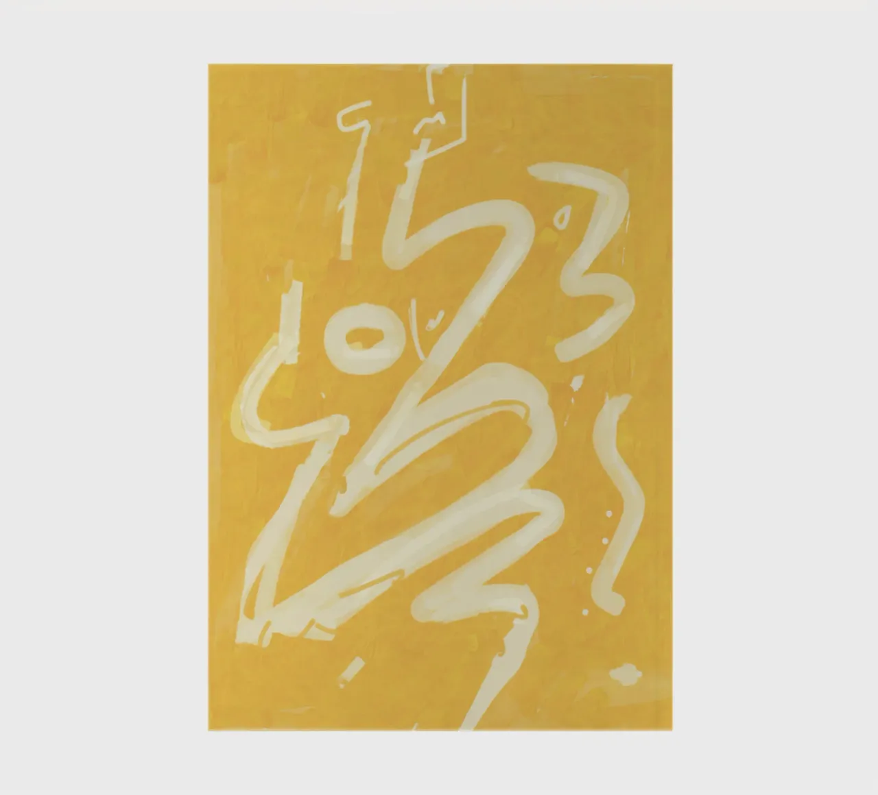 Abstrait jaune peint 02 carnet de notes de Little Dean