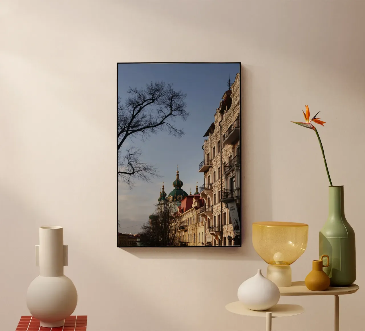Scena di strada, Kiev Ucraina plexiglass da Simon Koy