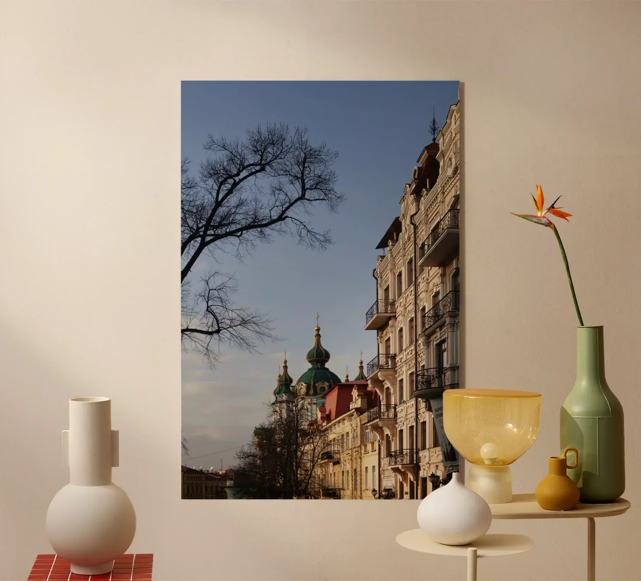Scena di strada, Kiev Ucraina plexiglass da Simon Koy