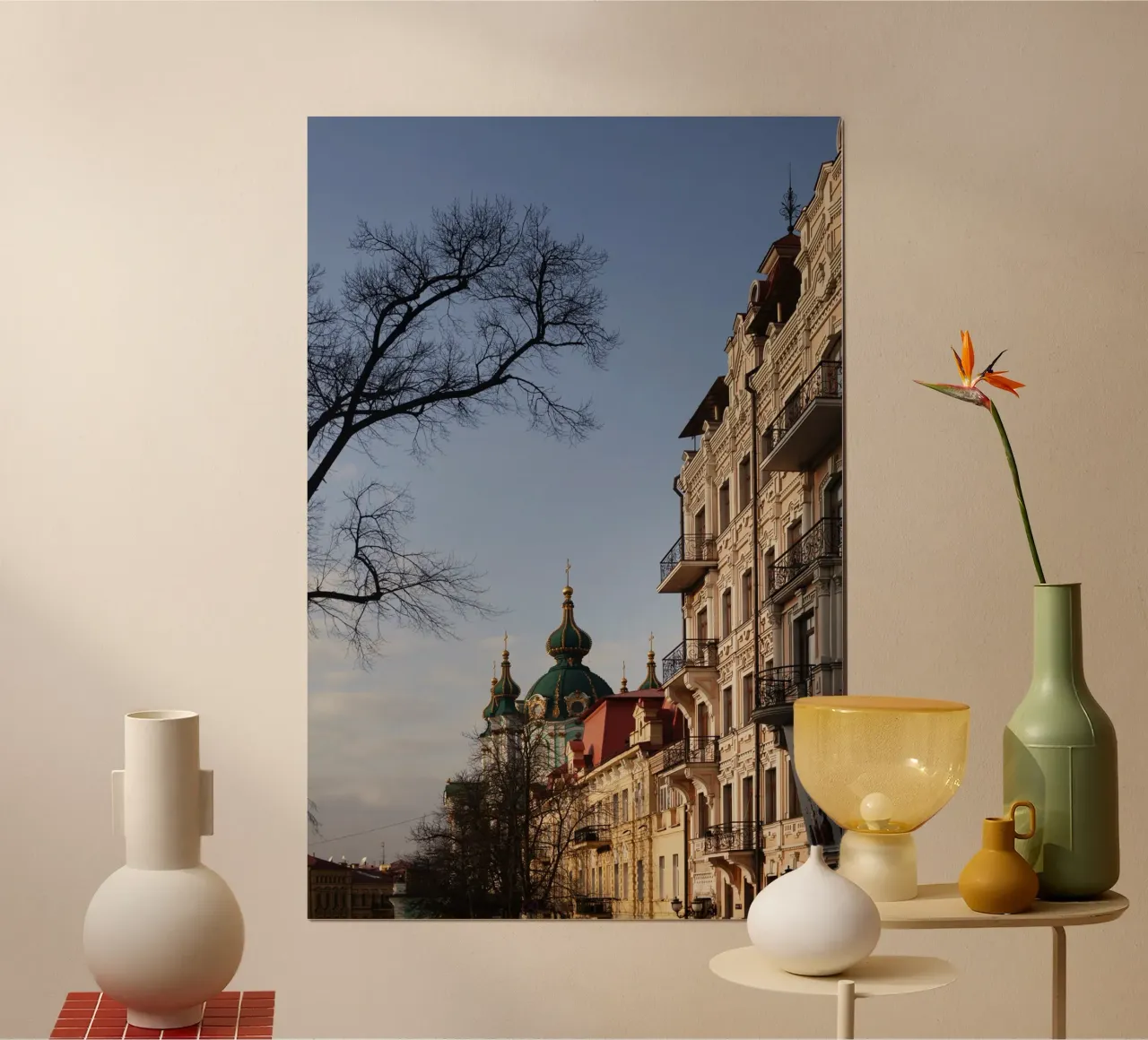 Scena di strada, Kiev Ucraina carta hahnemühle da Simon Koy