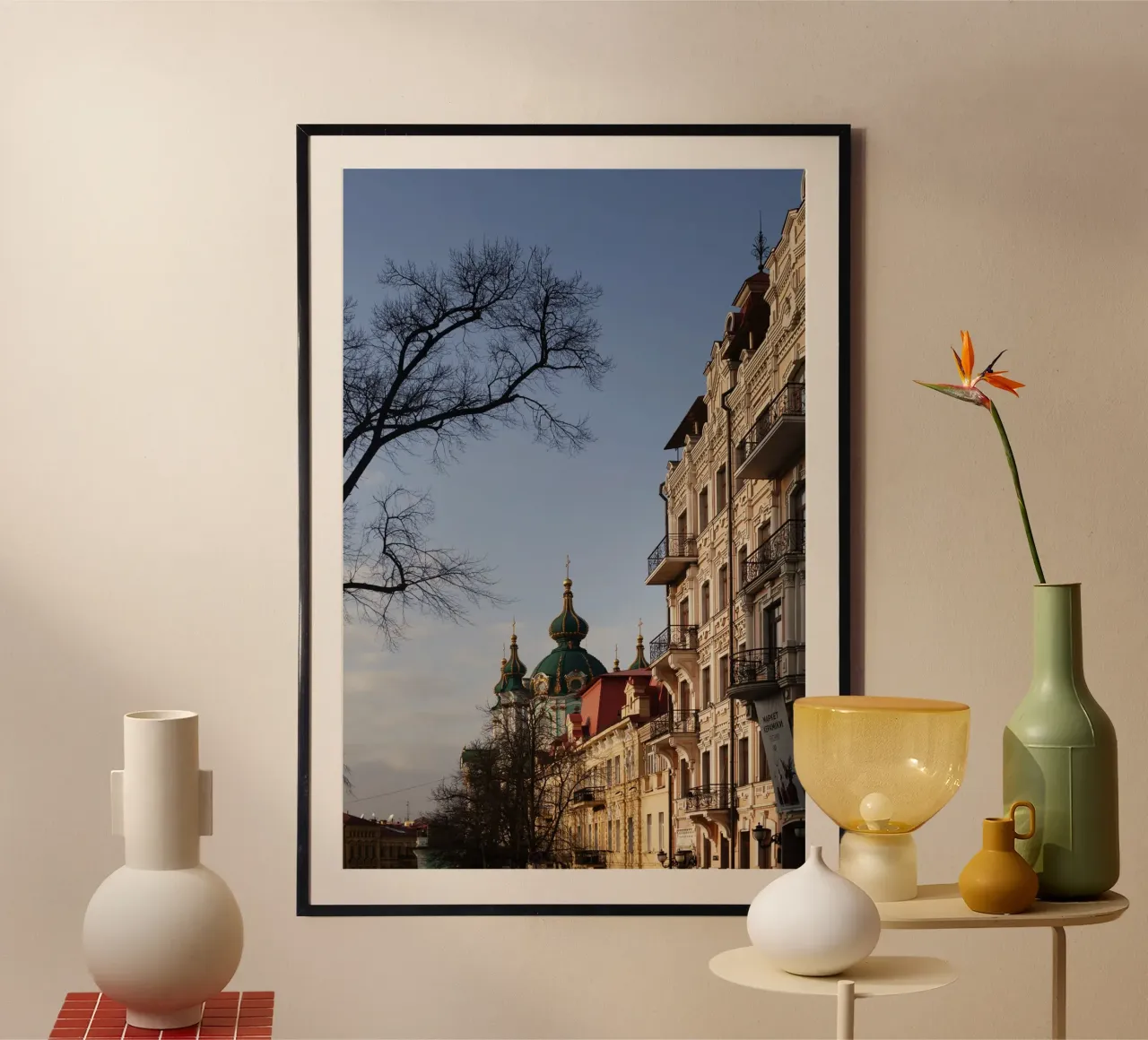 Scena di strada, Kiev Ucraina carta hahnemühle da Simon Koy