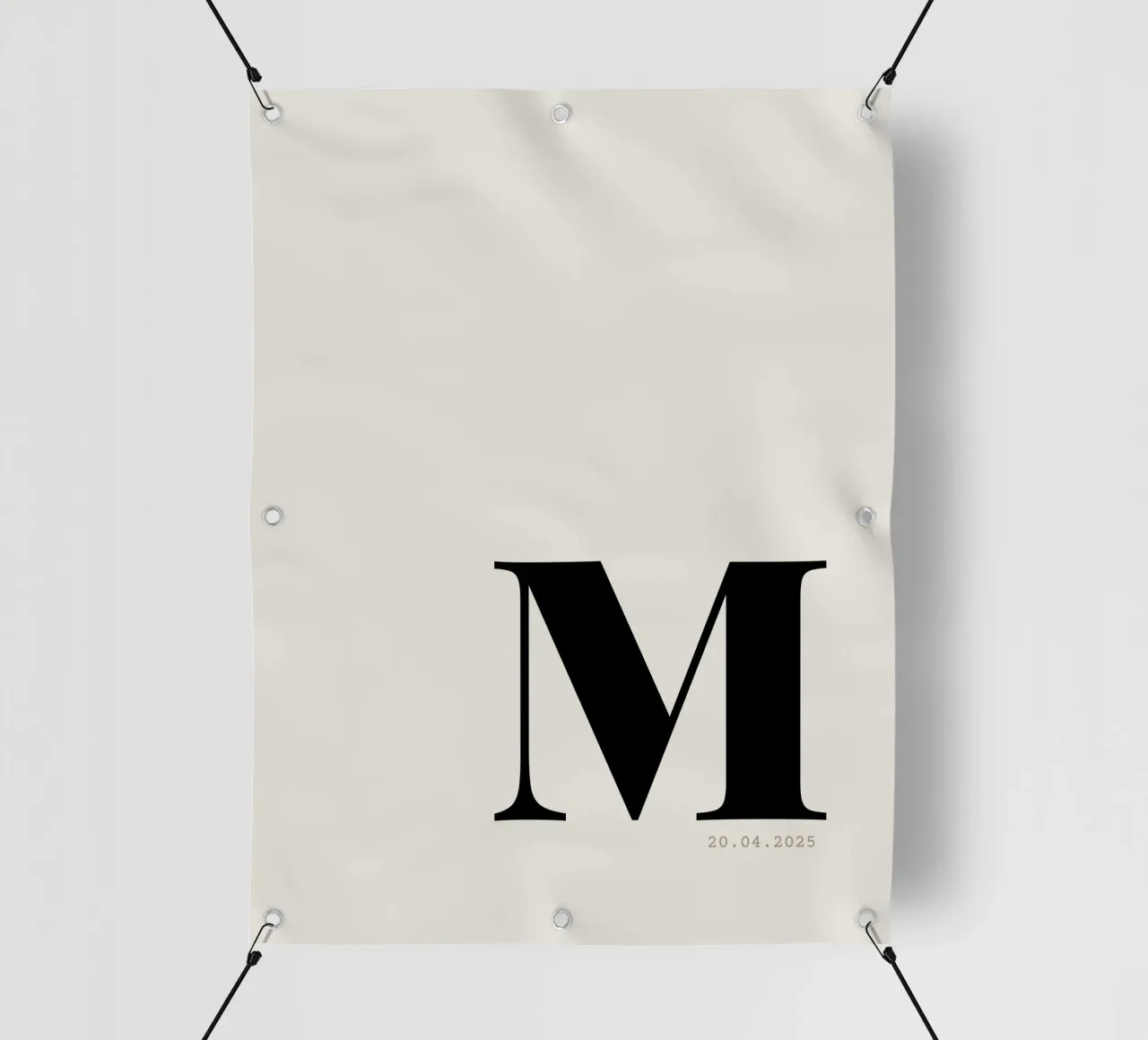 Custom Oversized Initial and Date Print pvc cover by Imaginative