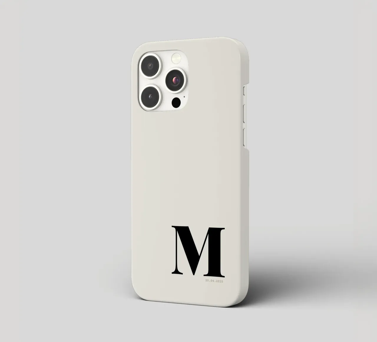 Stampa personalizzata di data e iniziale sovradimensionata cover iphone da Imaginative
