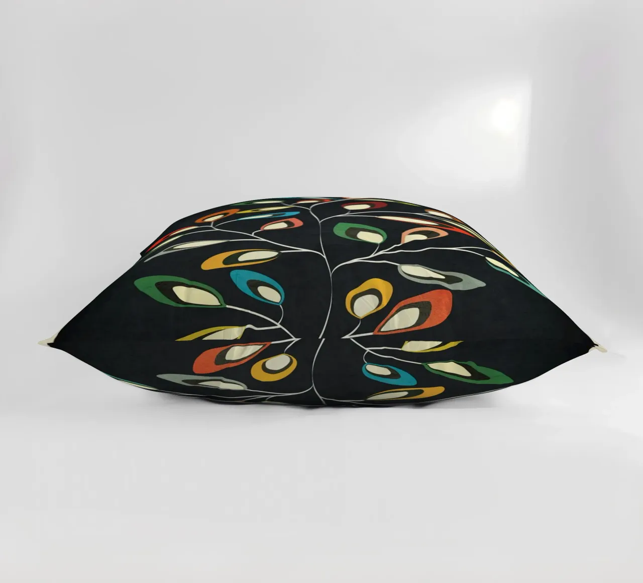Mid-Century Abstract Flowers 05 cuscino da cityart