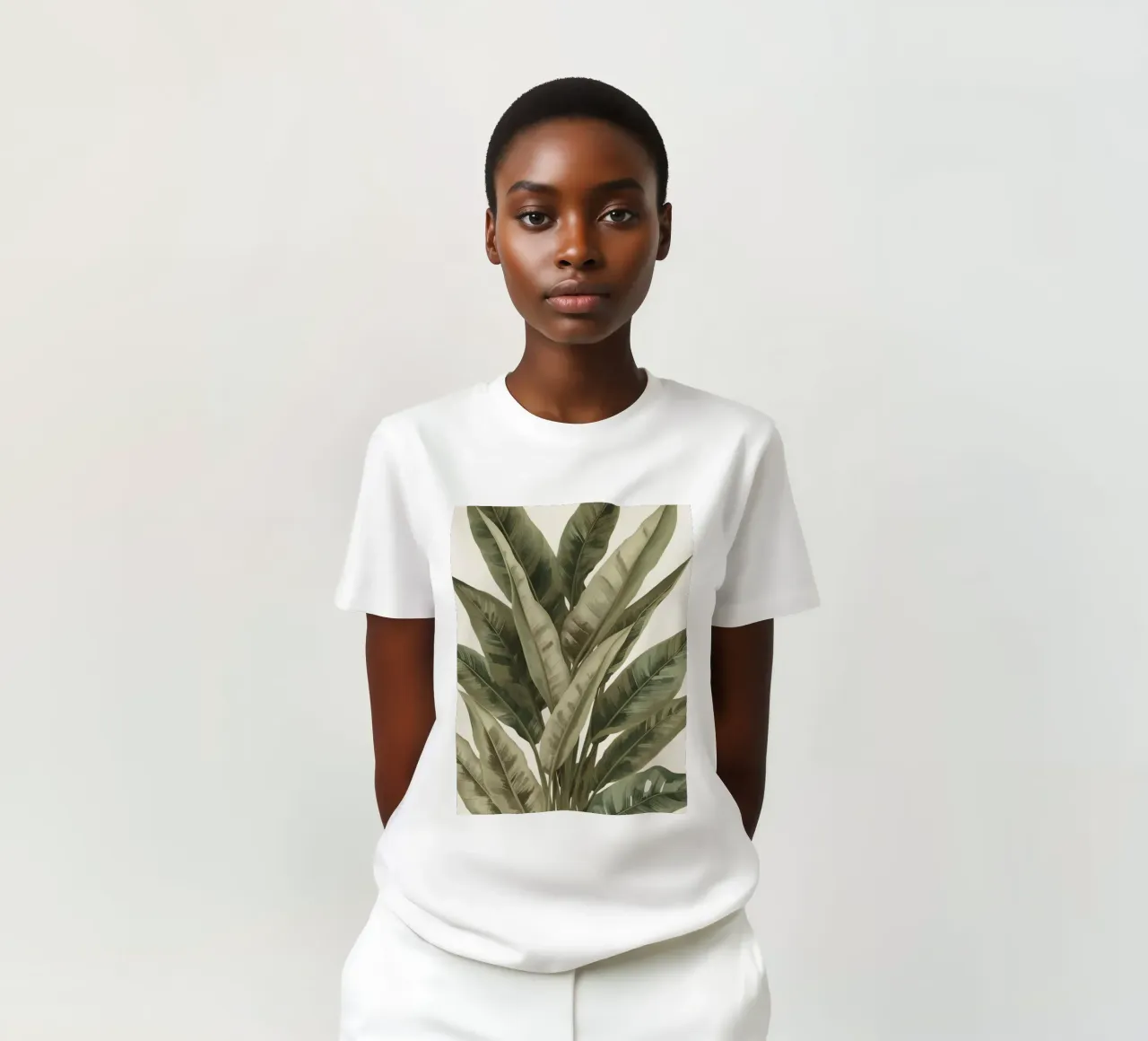 Modello di foglie di piante, pace verde t-shirt da DesignDoodle