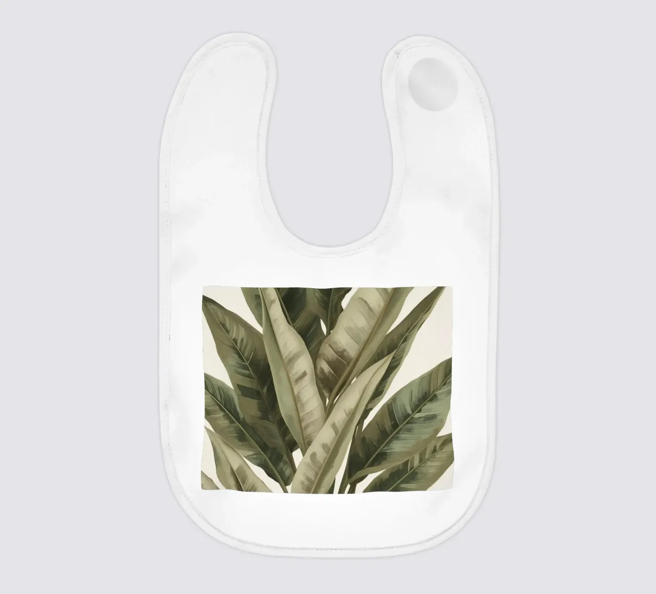 Modello di foglie di piante, pace verde bavaglino da DesignDoodle