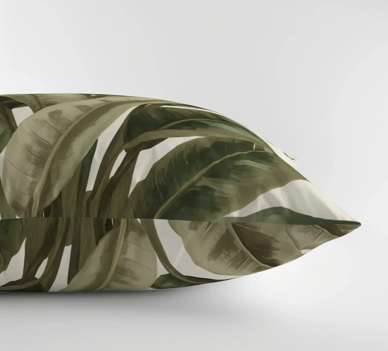 Modello di foglie di piante, pace verde cuscino da DesignDoodle