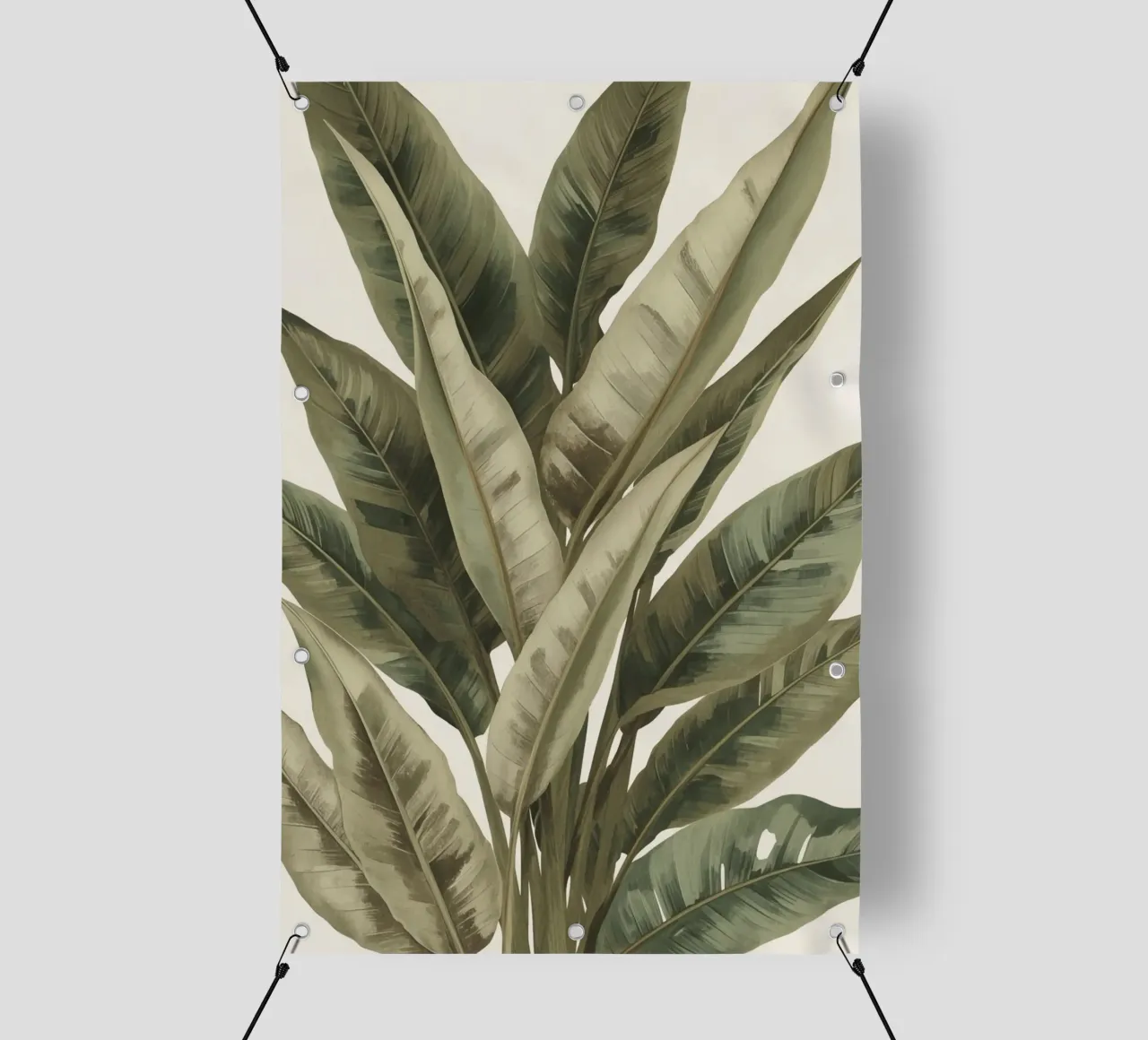 Modello di foglie di piante, pace verde telo in pvc da DesignDoodle