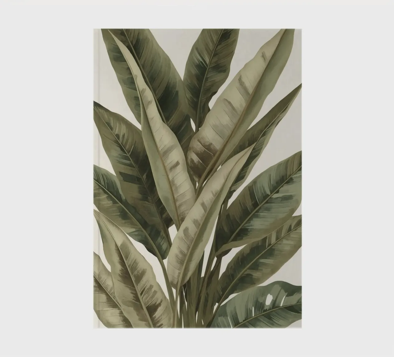 Modello di foglie di piante, pace verde diario da DesignDoodle