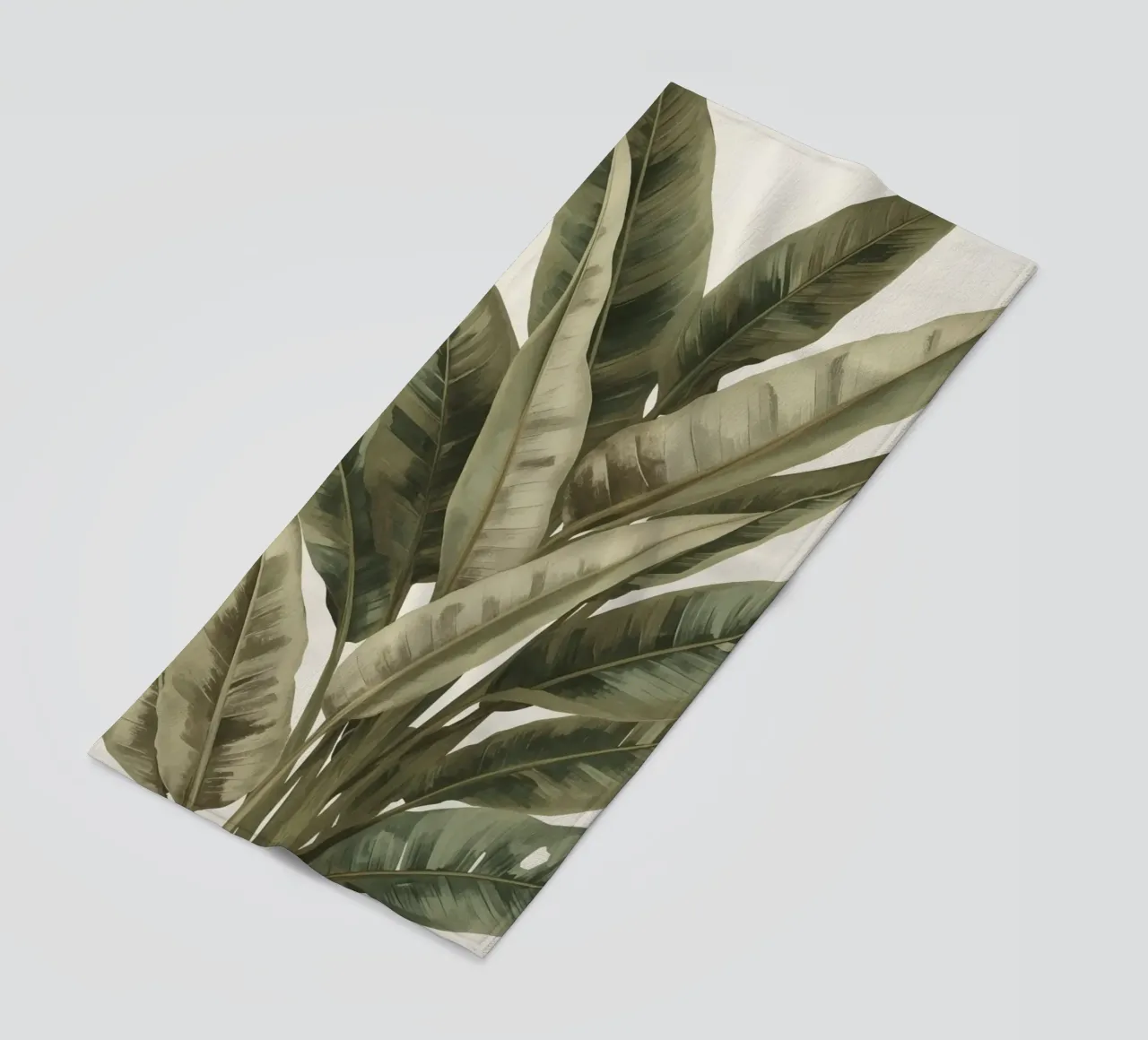Modello di foglie di piante, pace verde telo mare da DesignDoodle