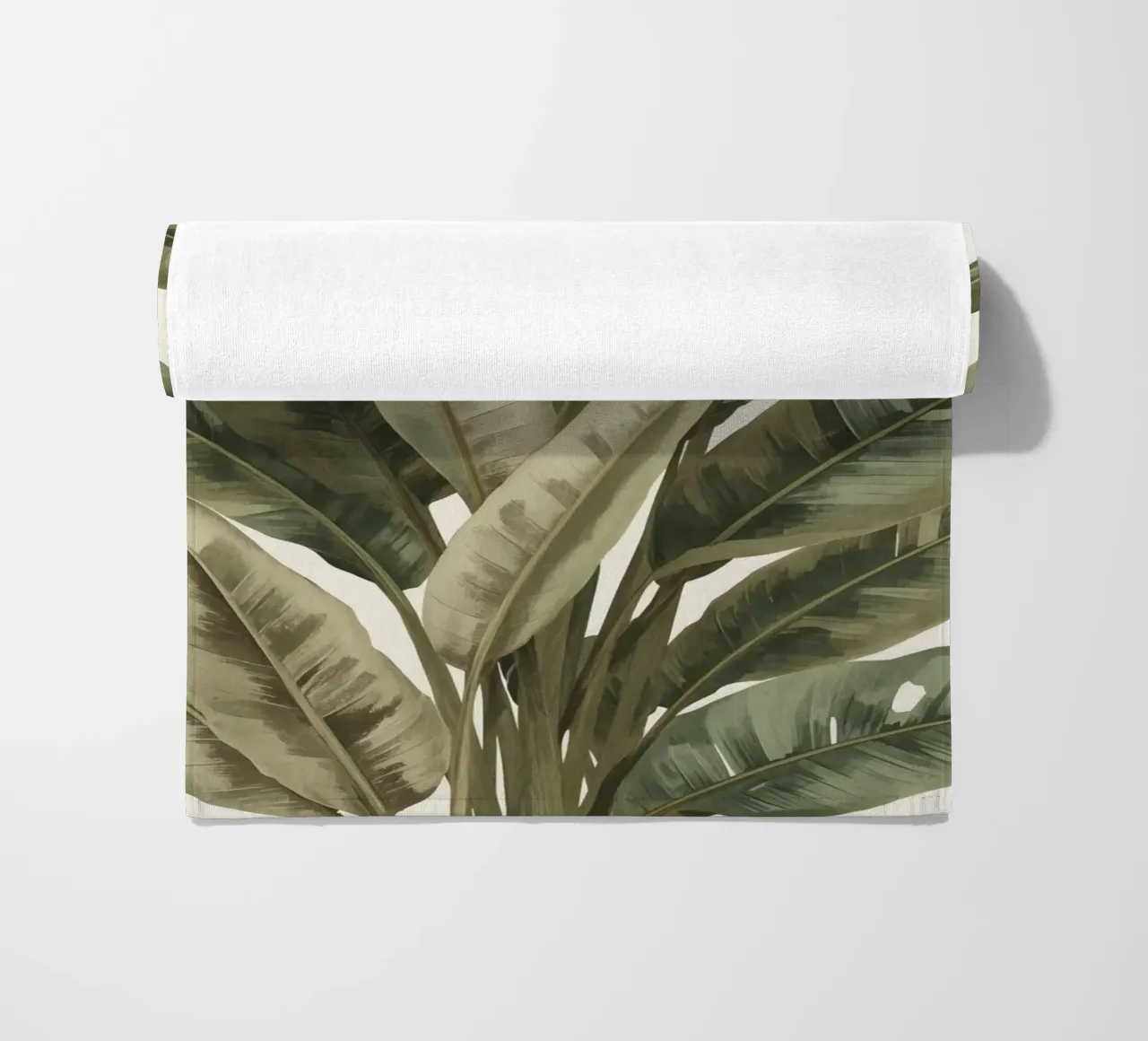 Modello di foglie di piante, pace verde telo mare da DesignDoodle