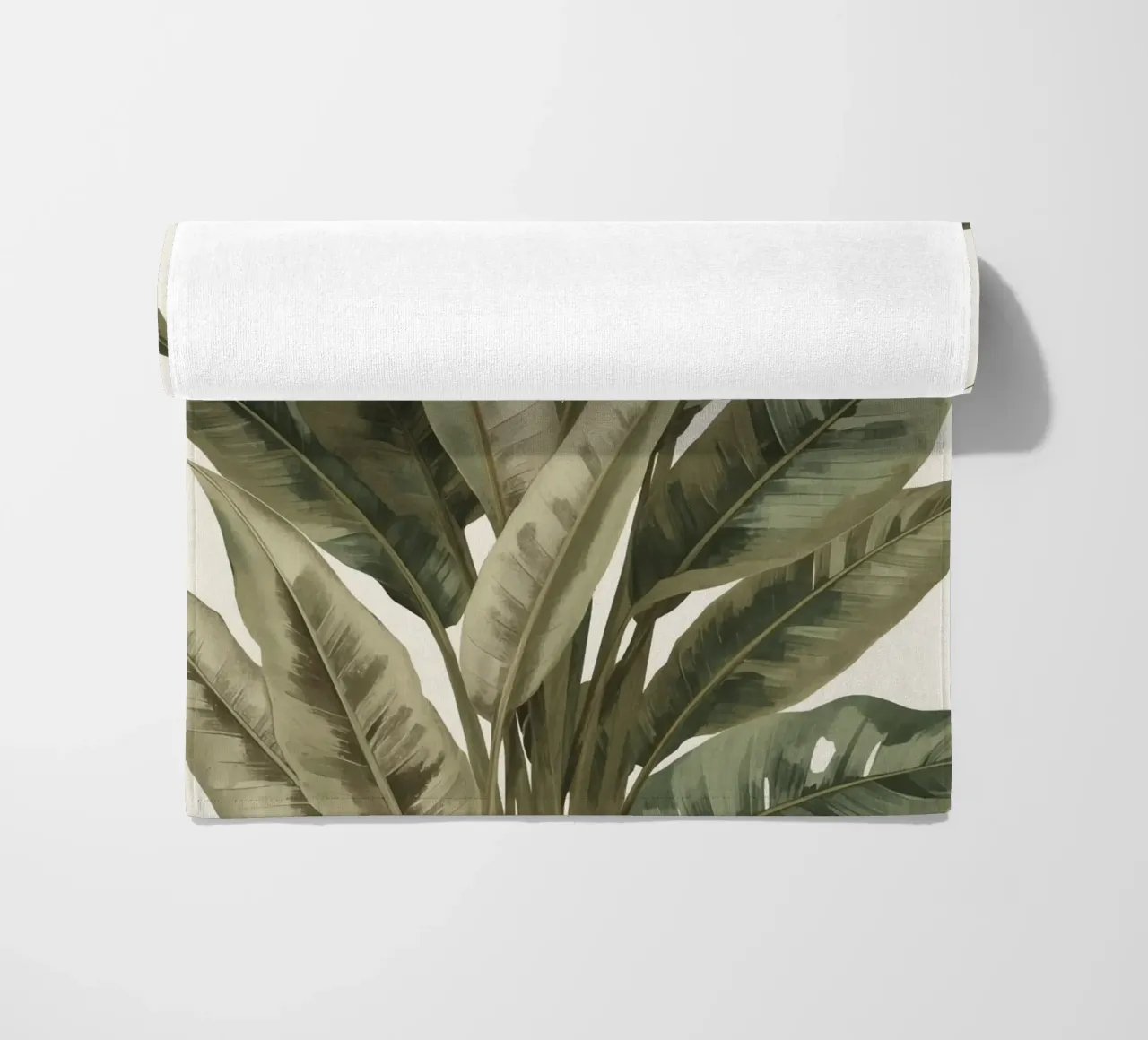 Modello di foglie di piante, pace verde telo mare da DesignDoodle