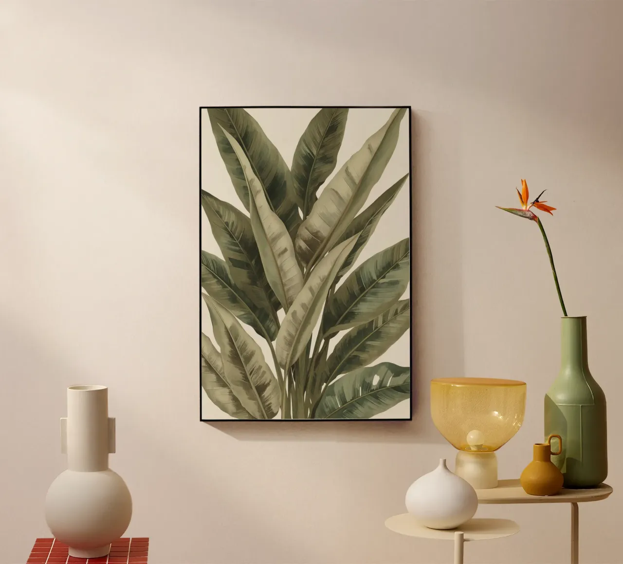 Modello di foglie di piante, pace verde plexiglass da DesignDoodle