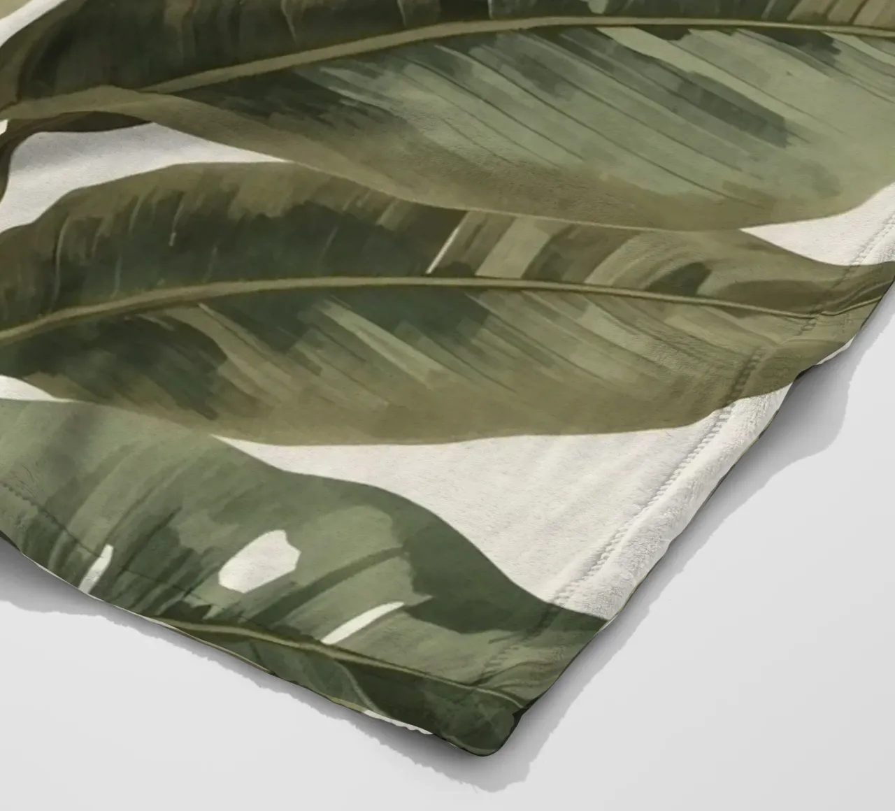 Modello di foglie di piante, pace verde coperta in pile da DesignDoodle