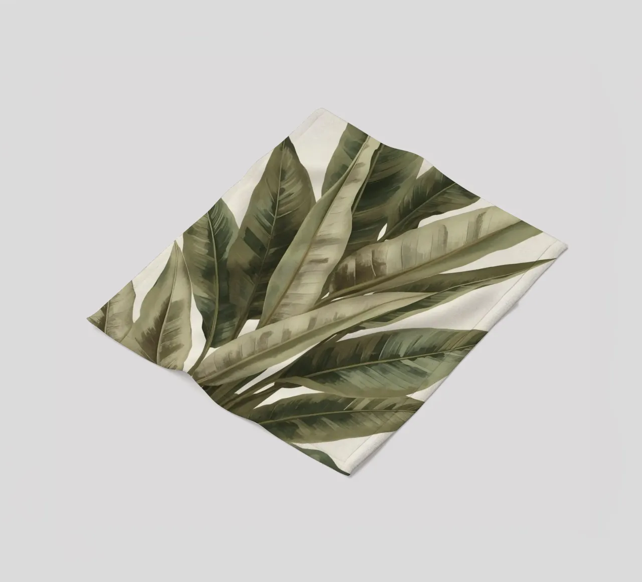 Modello di foglie di piante, pace verde coperta in pile da DesignDoodle