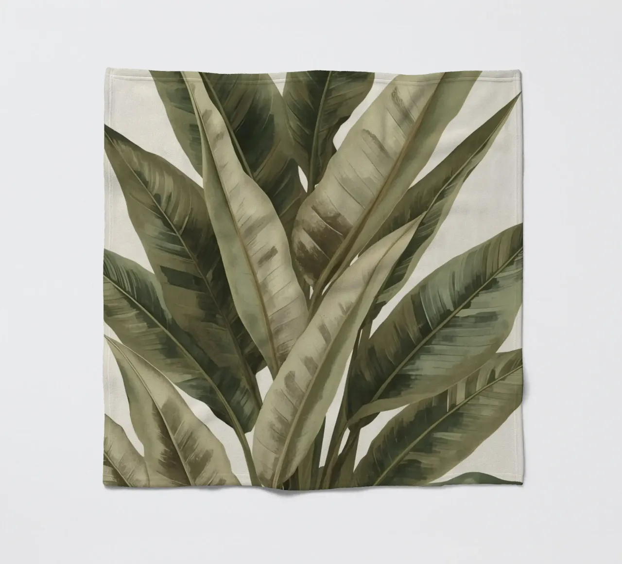 Modello di foglie di piante, pace verde coperta in pile da DesignDoodle