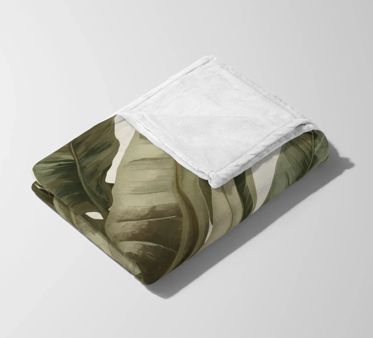 Modello di foglie di piante, pace verde coperta in pile da DesignDoodle