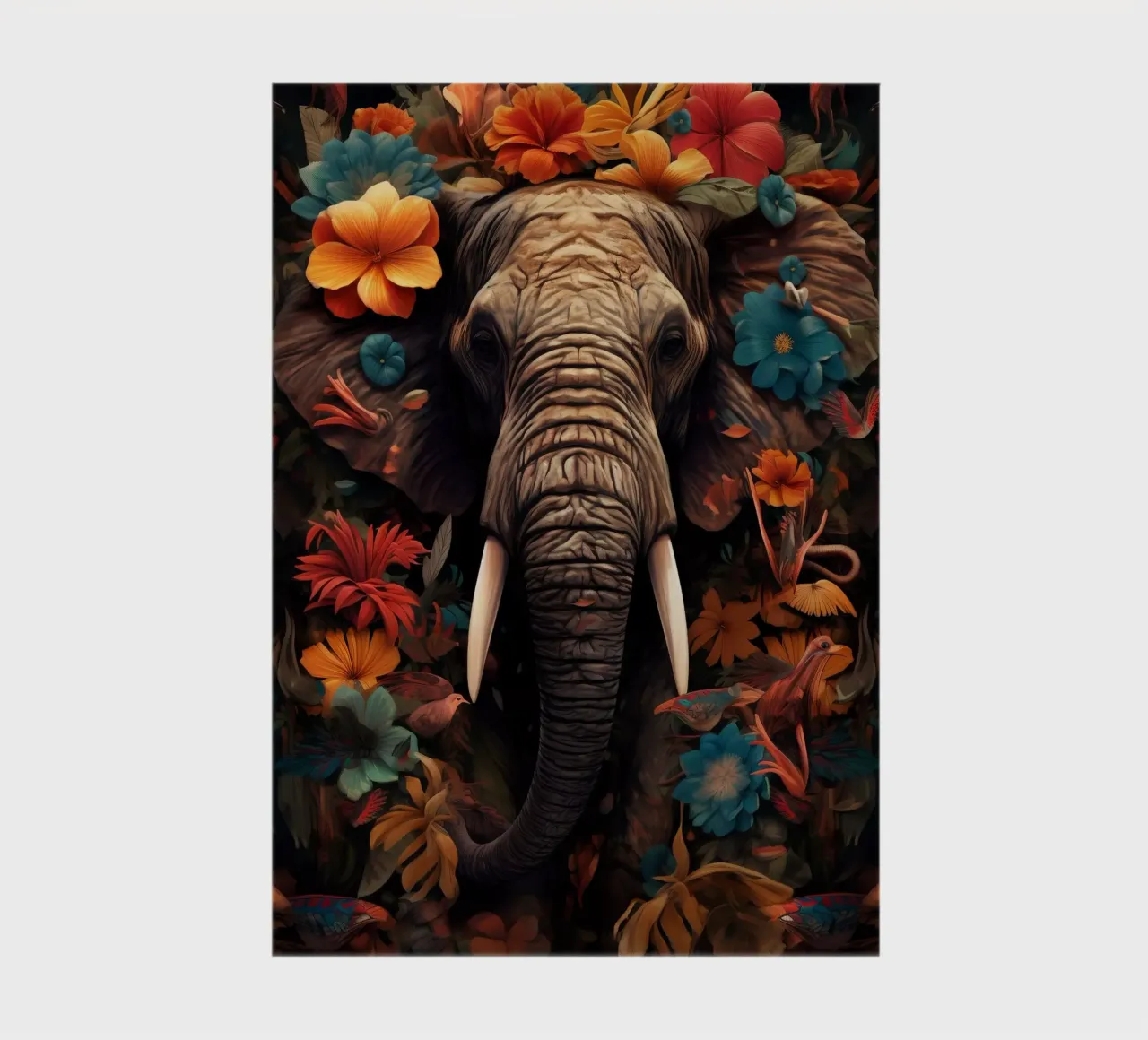 Elephant Flowers notebook by Mateo