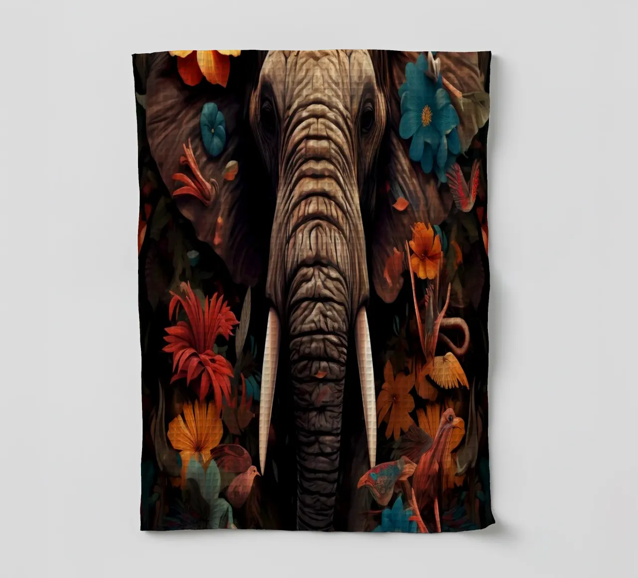 Fiori di elefante canovaccio da cucina da Mateo