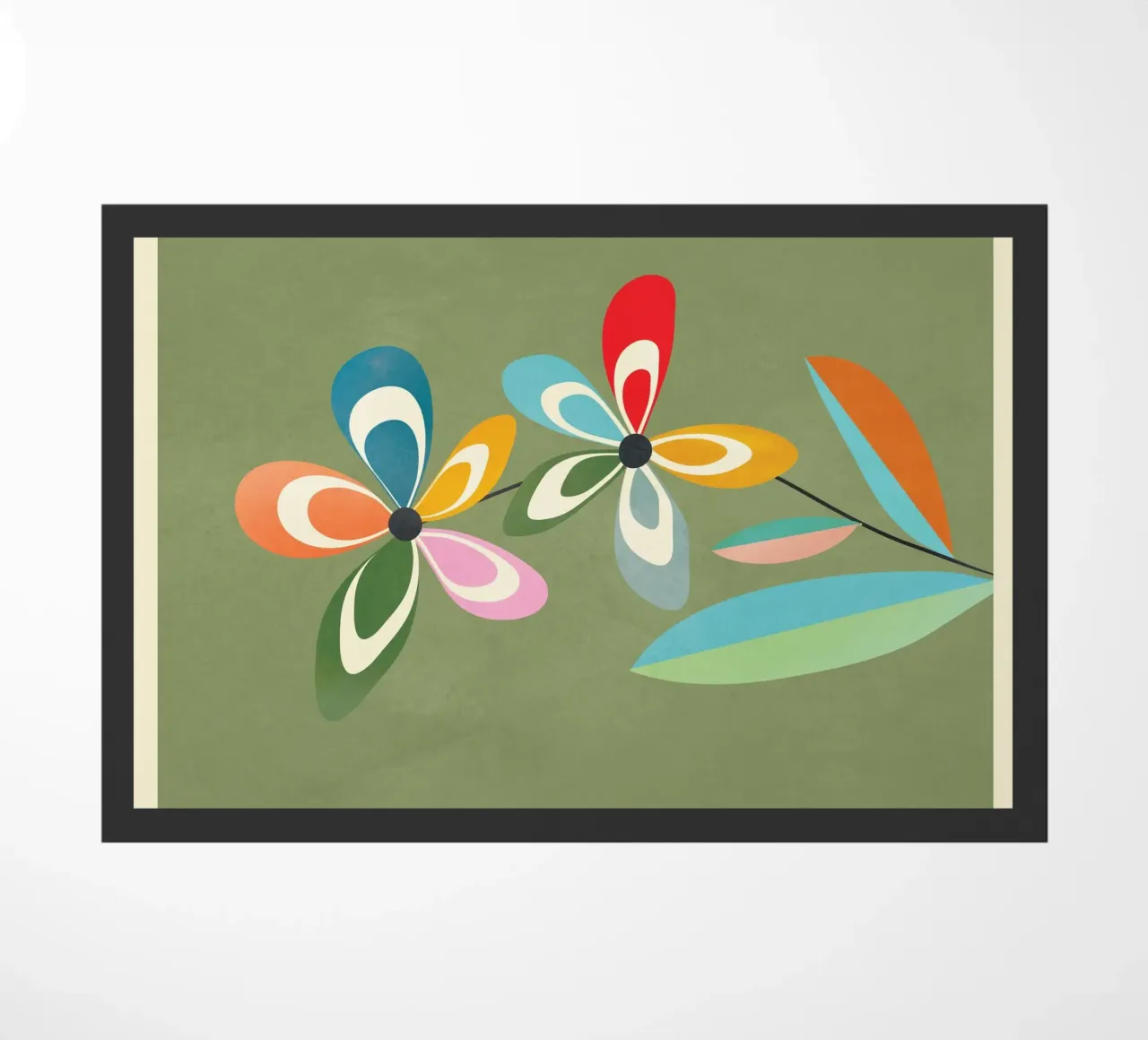 Mid-Century Abstract Flowers 06 zerbino da cityart