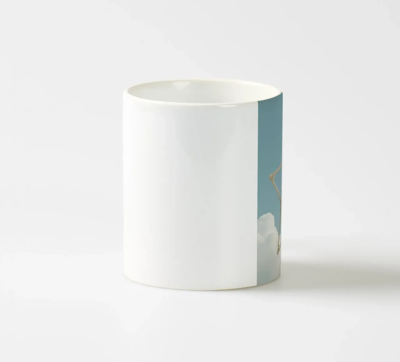 Divertente Coniglio carino in un'altalena a forma di stella tazza in ceramica da DesignDoodle