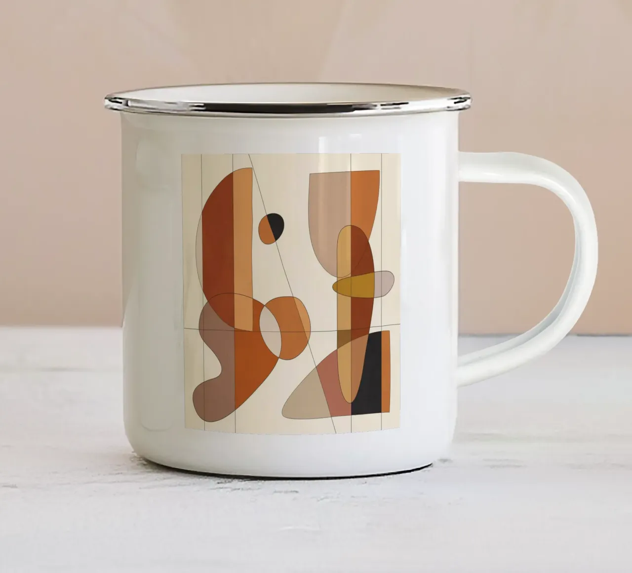 Modern Abstract Art 1 tazza in smalto da cityart