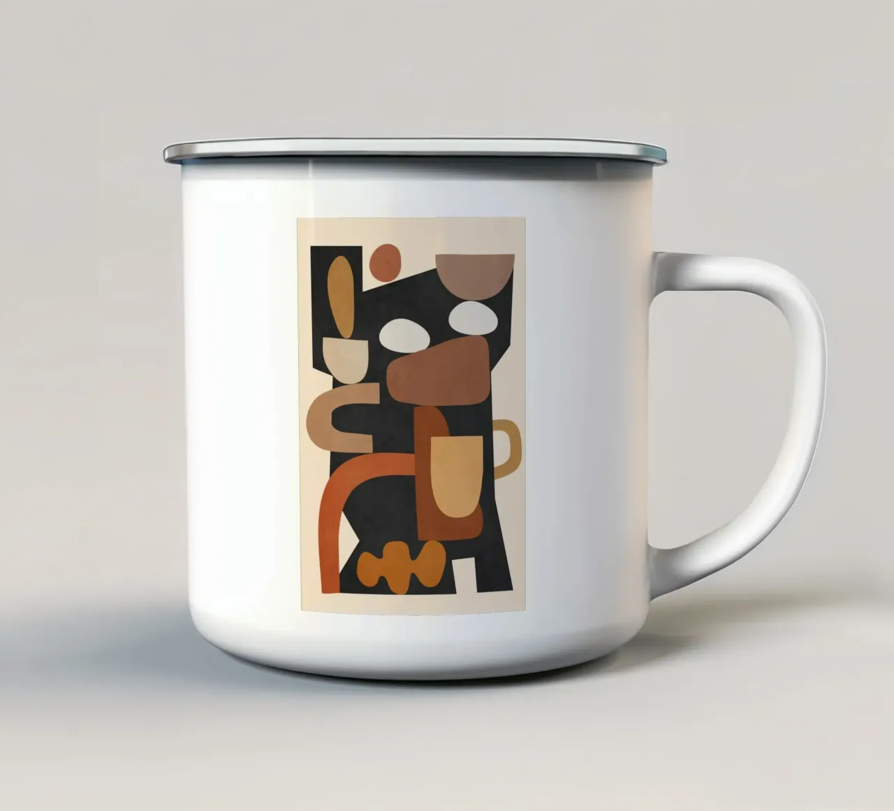 Modern Abstract Art 43 emaille mok van cityart