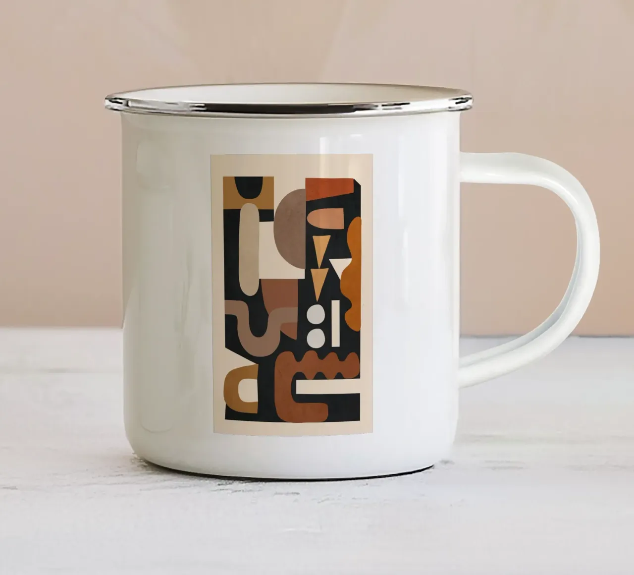 Modern Abstract Art 44 tazza in smalto da cityart