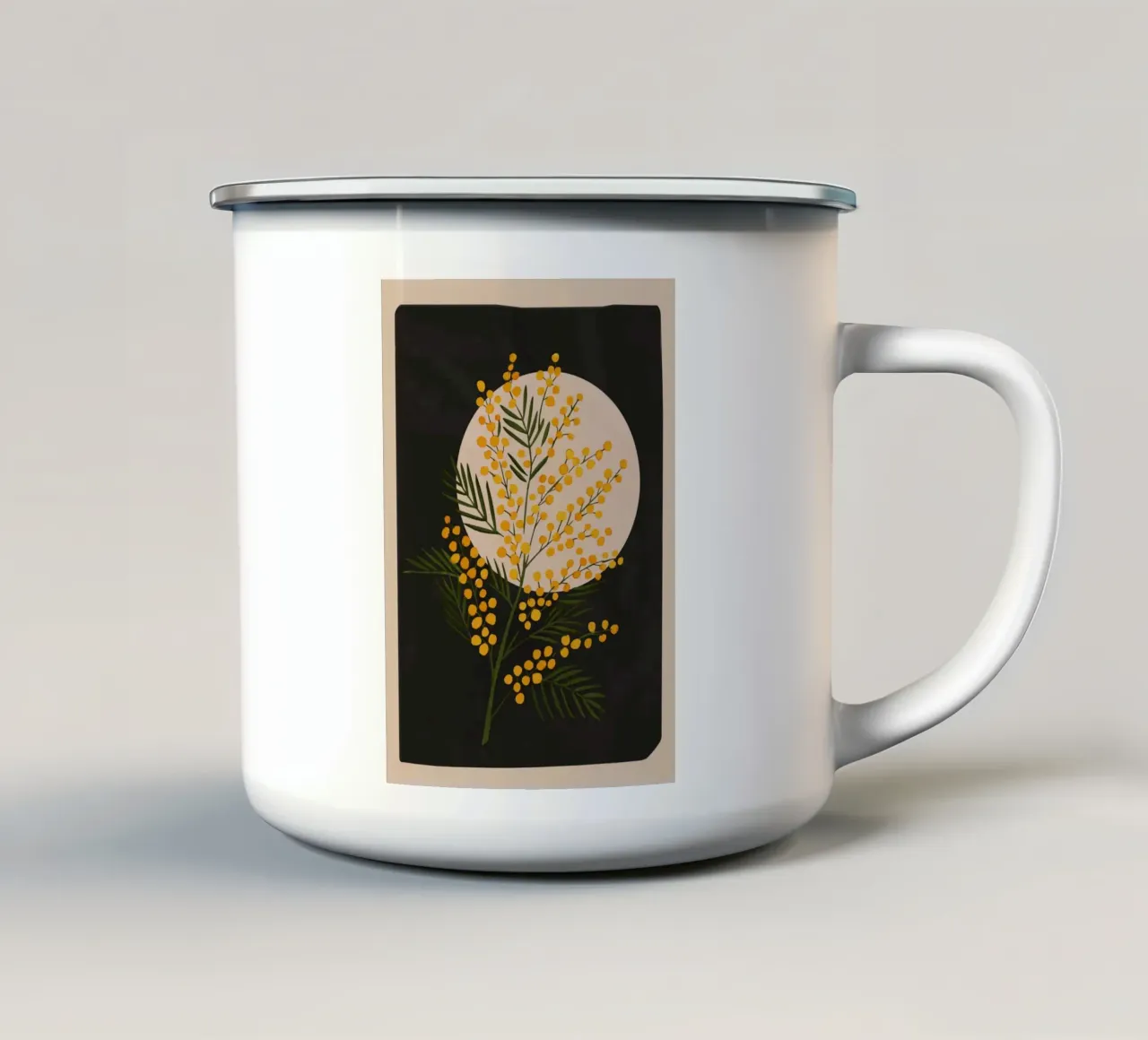 The Mimosa 2 tazza in smalto da cityart