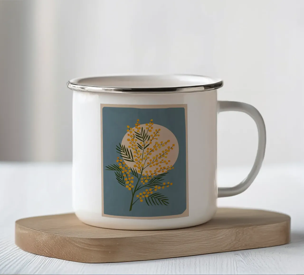 The Mimosa 2 tazza in smalto da cityart