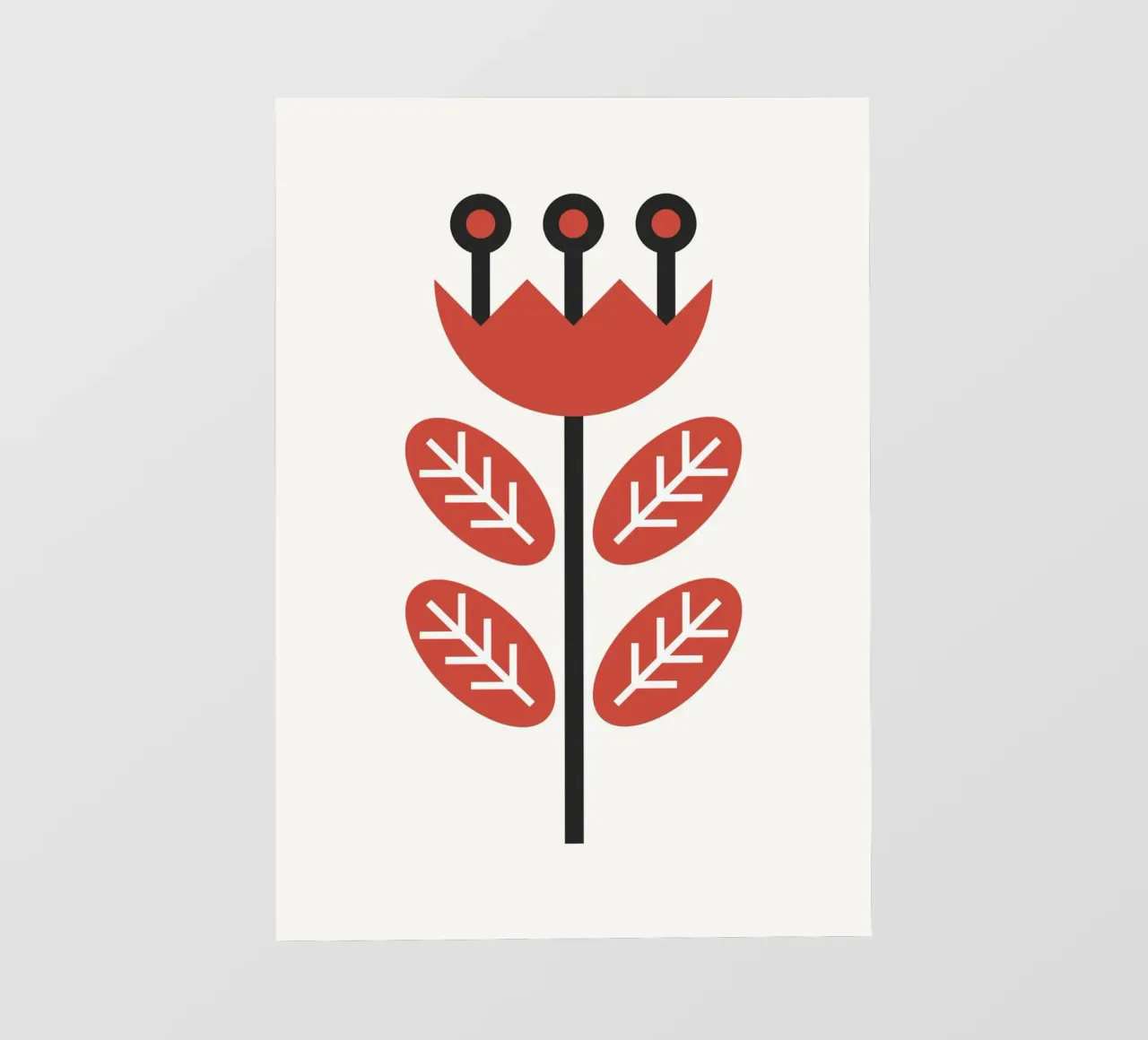 Scandinavian flower telo in pvc da PinkCandyWalls