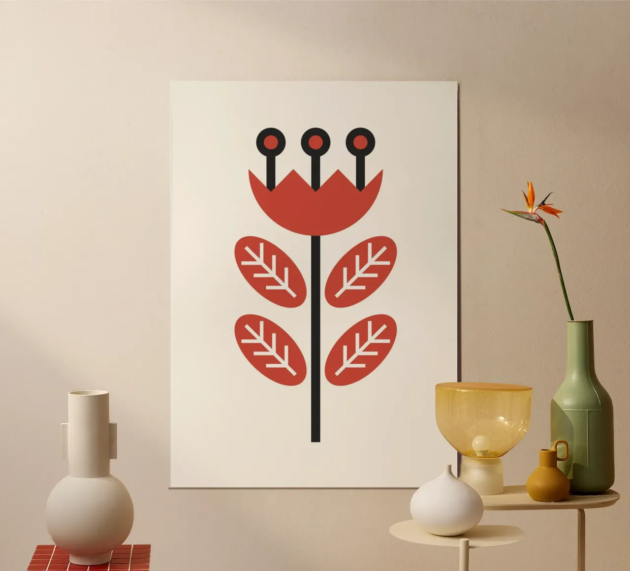 Scandinavian flower carta hahnemühle da PinkCandyWalls