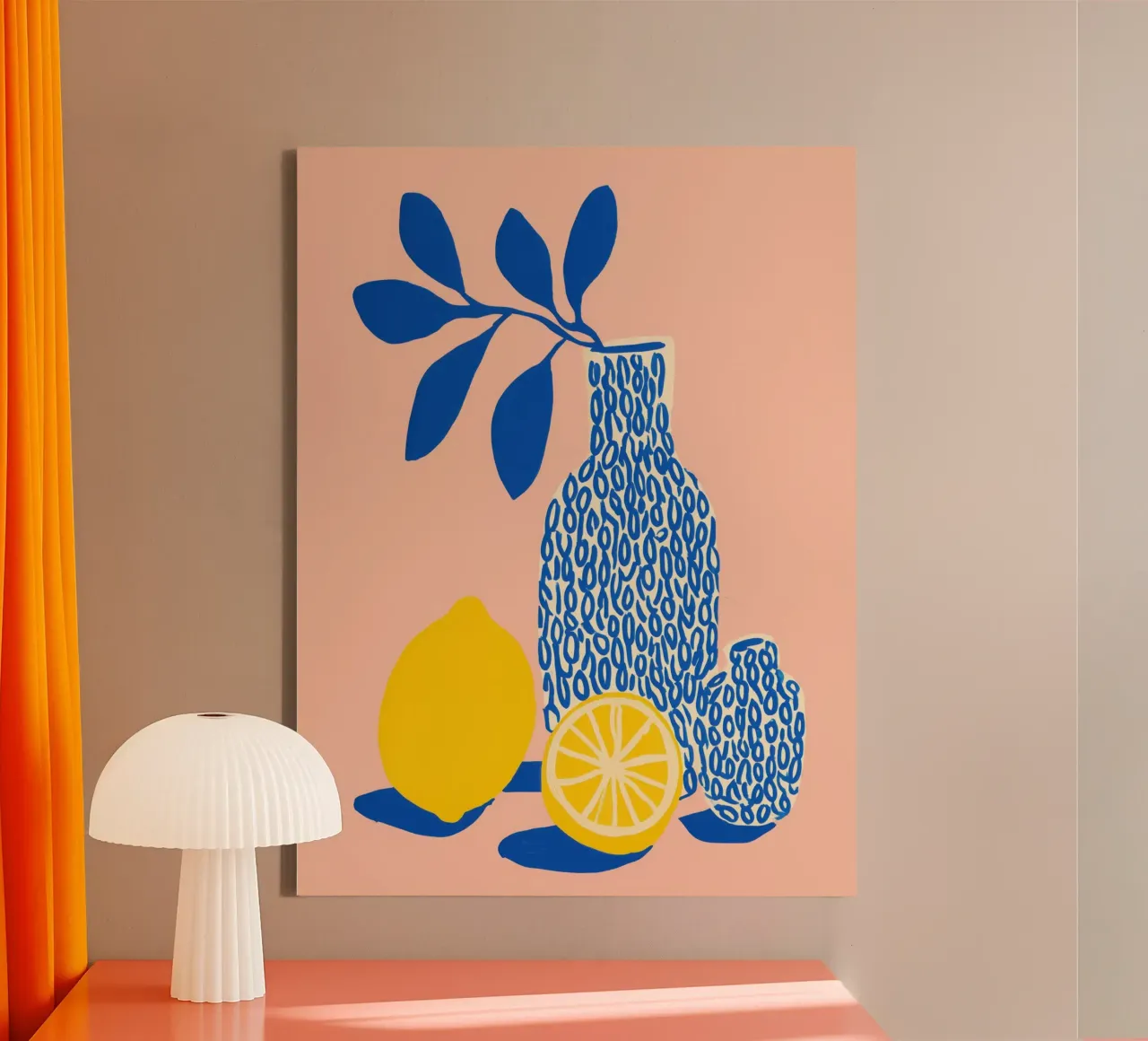 Lemon still life | Ode to simplicity canvas by Autofocus