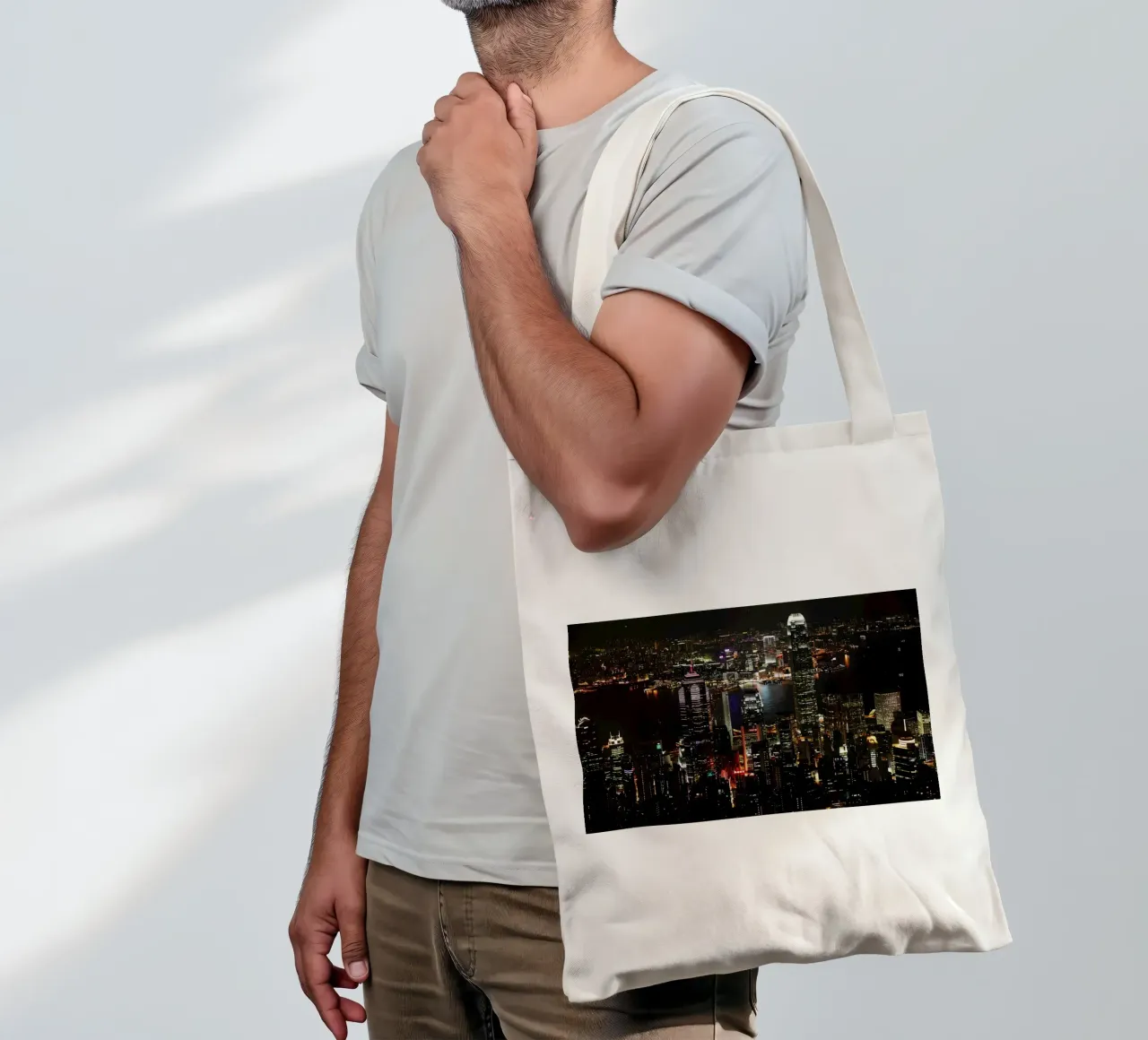 Hong Kong, Cina, picco borsa in juta da Simon Koy