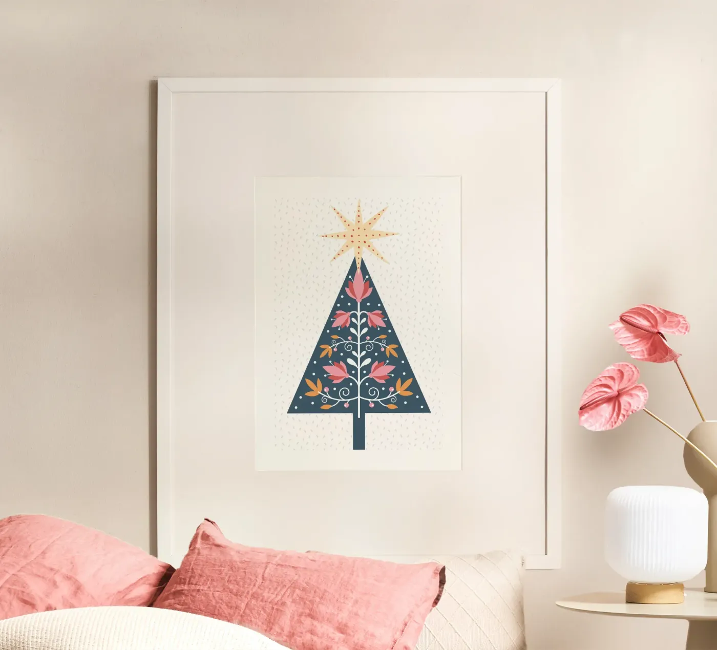 Christmas Tree poster van PinkCandyWalls