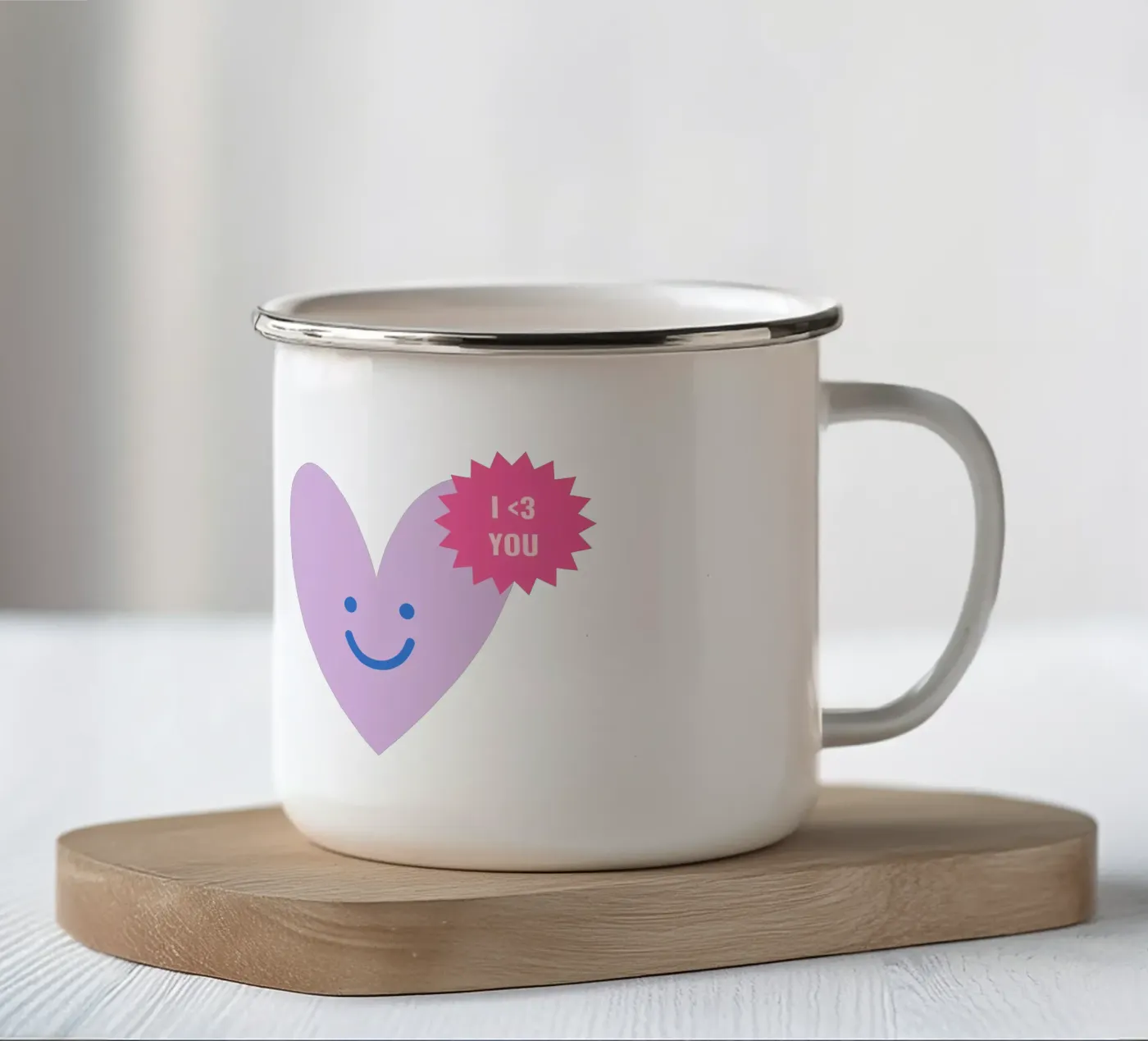 Fun enamel mug by we line studio - design