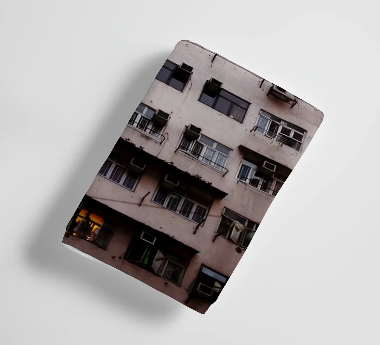 Window front, Hong Kong, China towel by Simon Koy