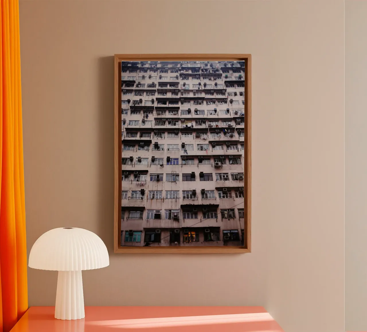 Window front, Hong Kong, China canvas by Simon Koy