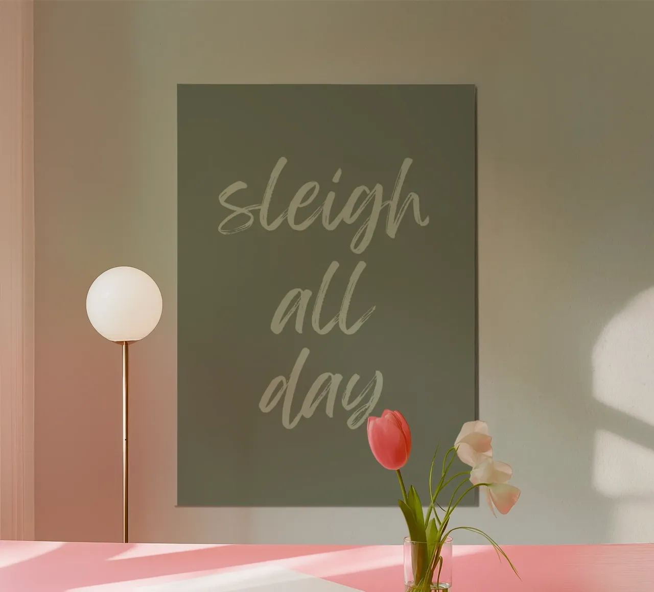 Sleigh all day carta hahnemühle da PinkCandyWalls