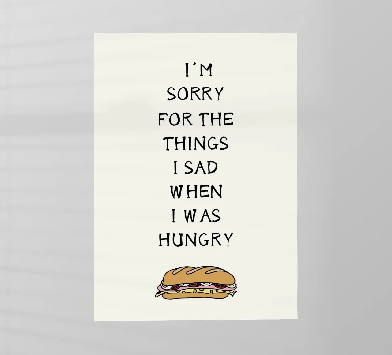 I'm sorry I was hungry pellicola backlit da PinkCandyWalls