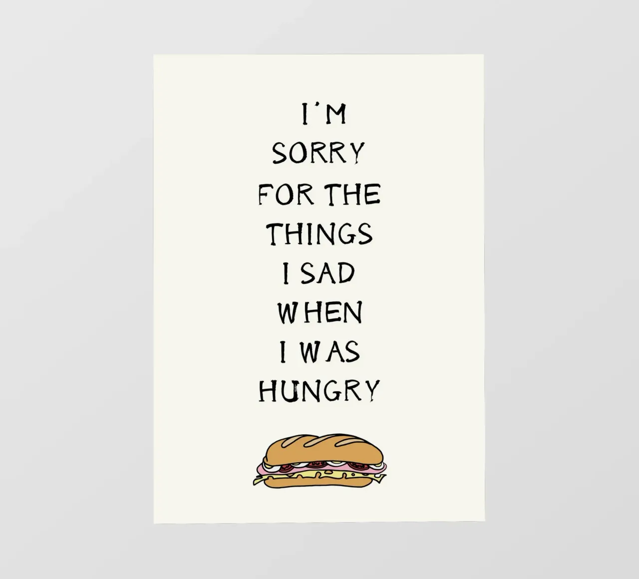 I'm sorry I was hungry pellicola backlit da PinkCandyWalls