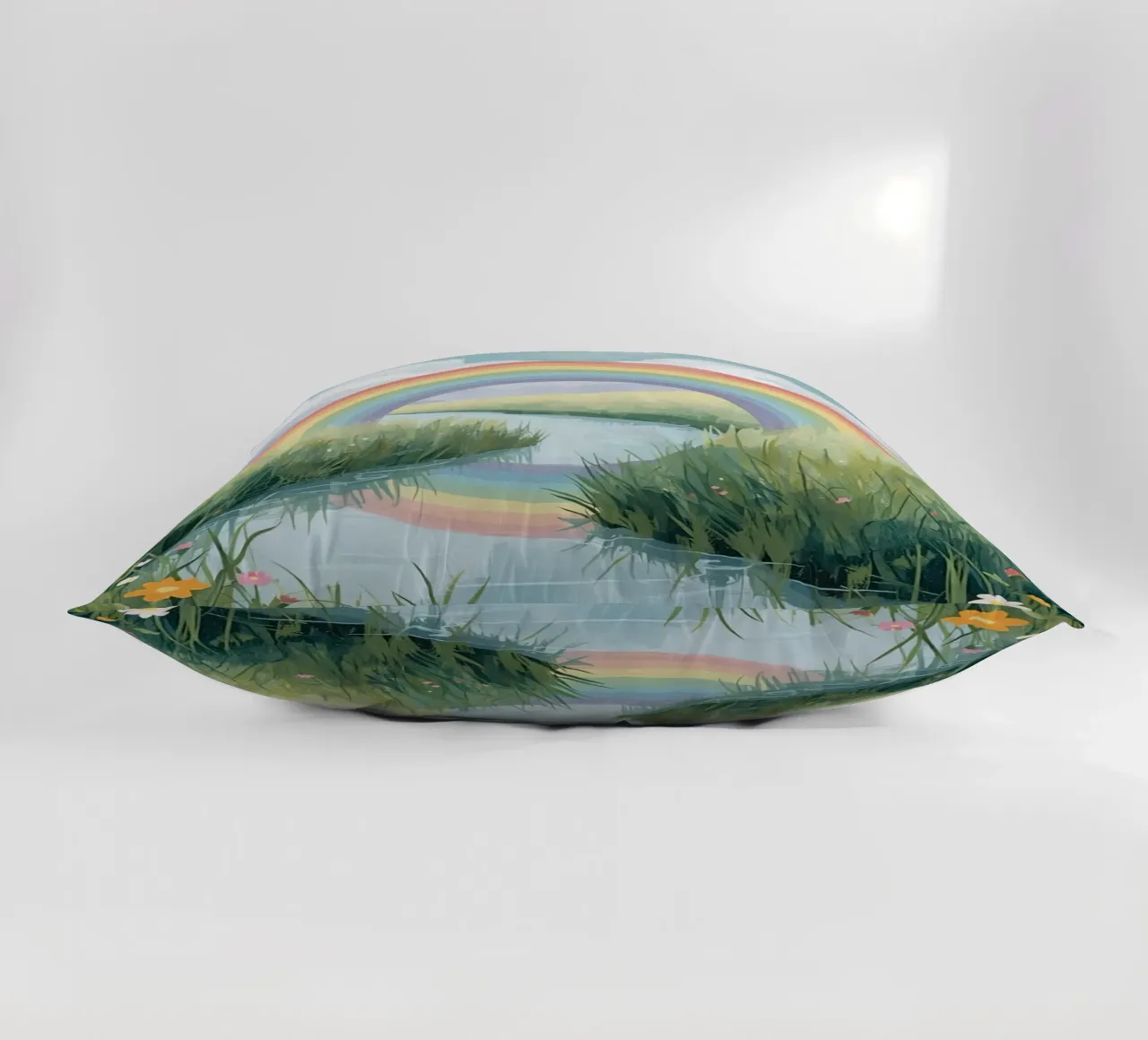 Arcobaleno sul ruscello cuscino da DesignDoodle