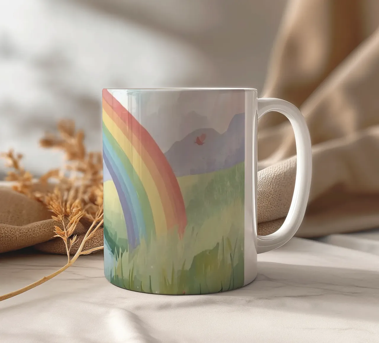 Arcobaleno sul ruscello tazza in ceramica da DesignDoodle