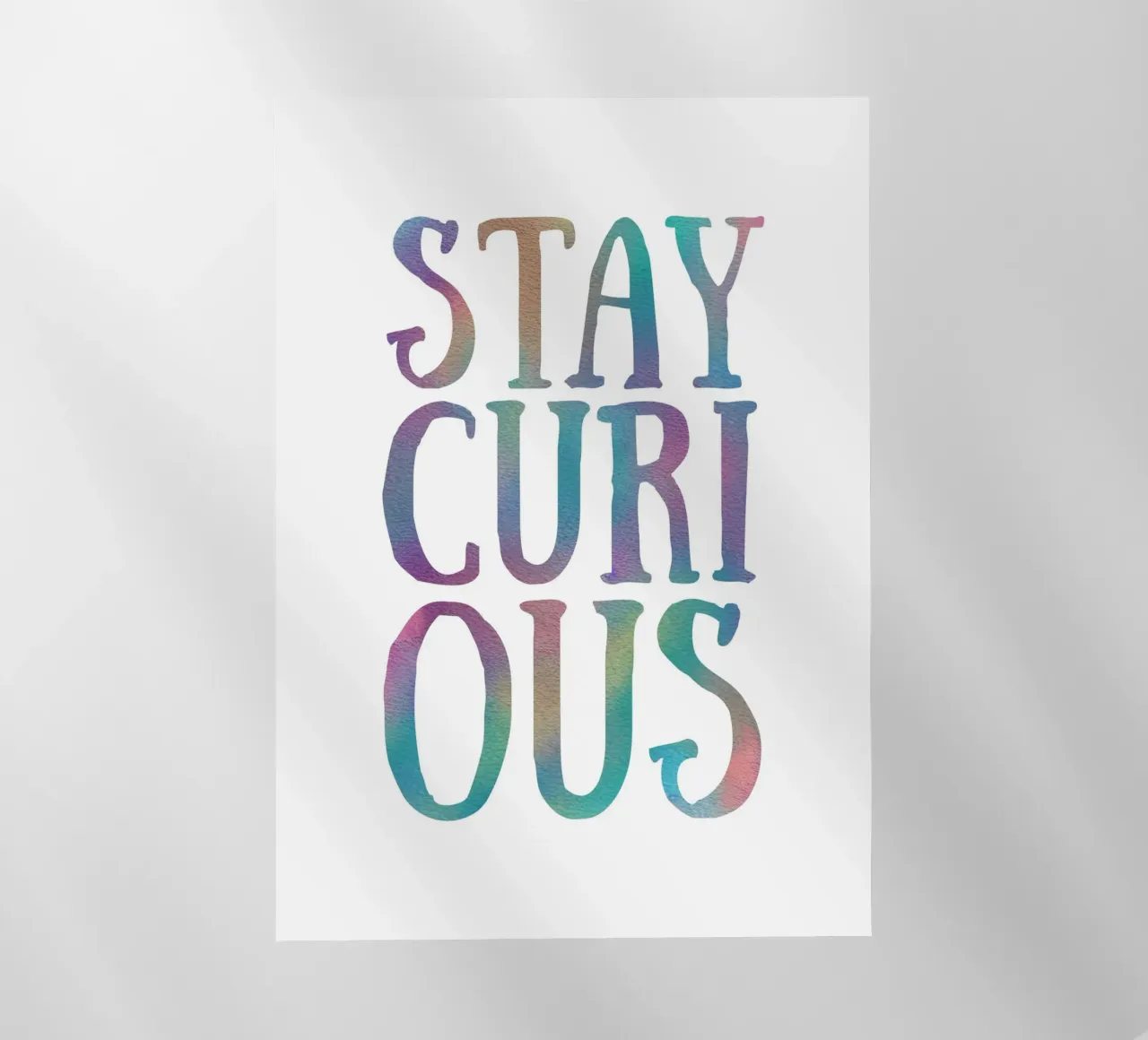 Stay curious pellicola backlit da PinkCandyWalls