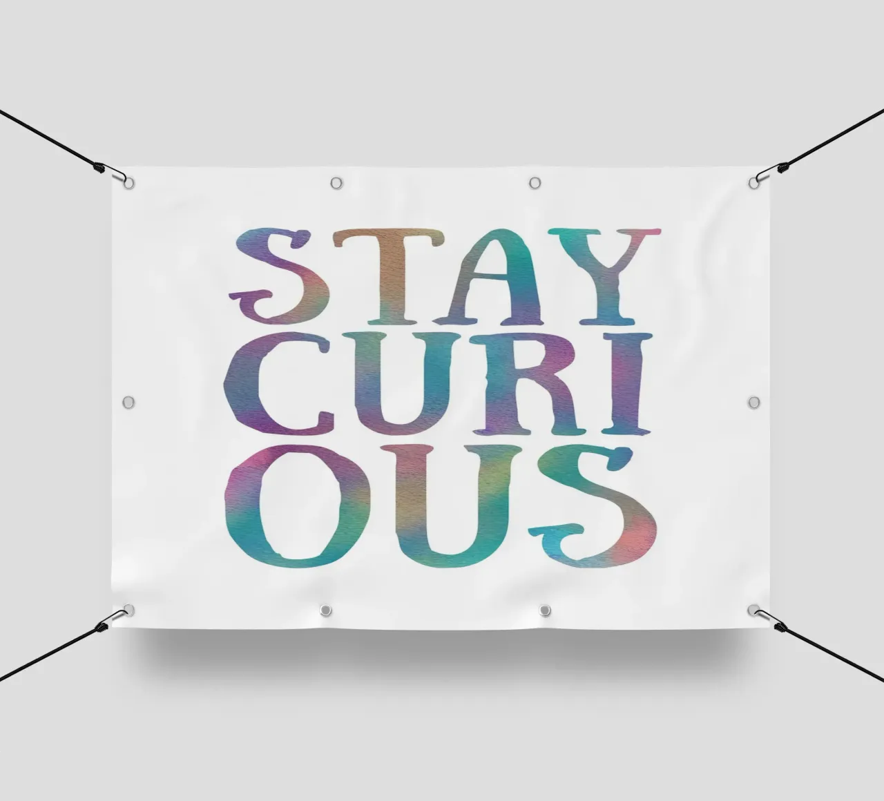 Stay curious telo in pvc da PinkCandyWalls