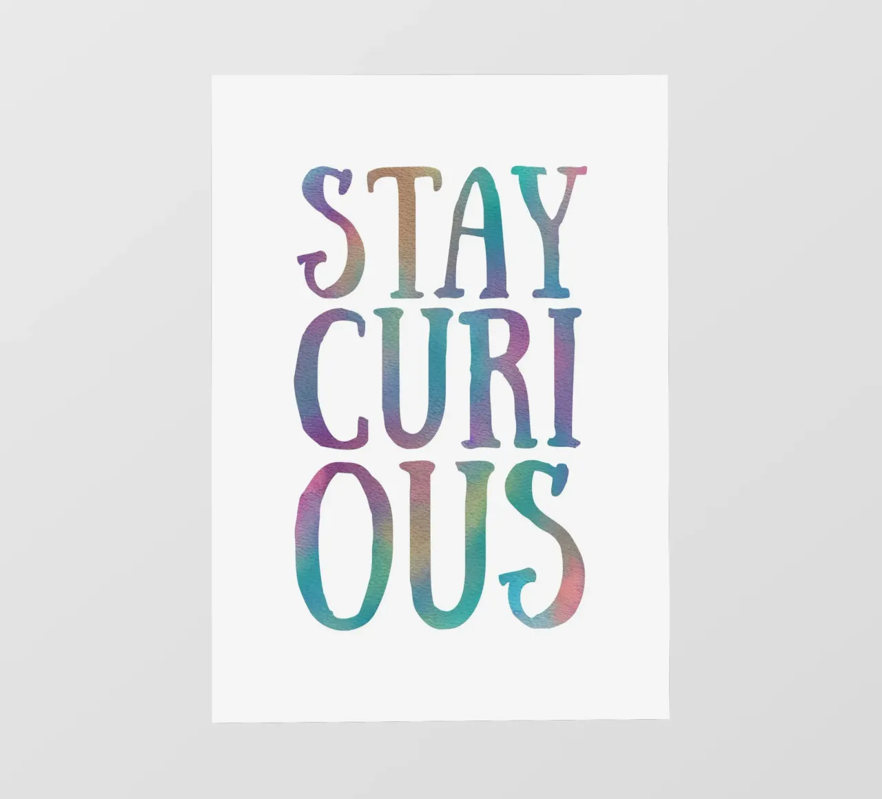 Stay curious telo in pvc da PinkCandyWalls